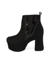 Bota Negra Con Tachas  Lila Liz -31-N